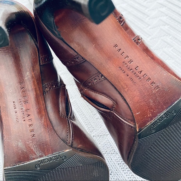 Ralph Lauren purple label chestnut knee high boots - Picture 12 of 14